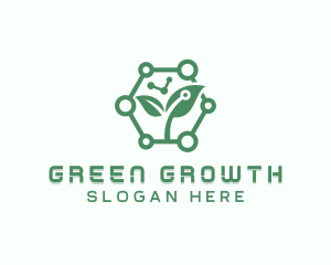  Leaf Plant Biotechnology logo design