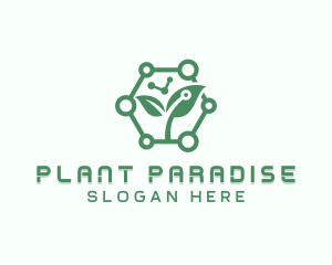  Leaf Plant Biotechnology logo design