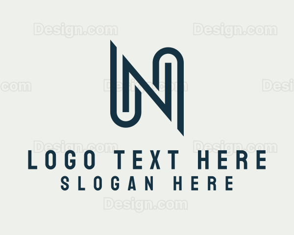 Architecture Business Letter N Logo