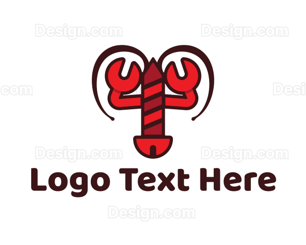 Lobster Wrench Screw Logo