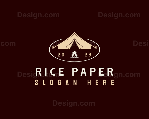 Outdoor Camping Tent Logo