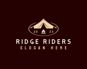 Outdoor Camping Tent logo design