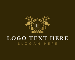 Shield Deer Antler logo