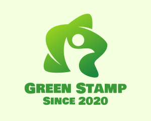 Green Star Human logo design