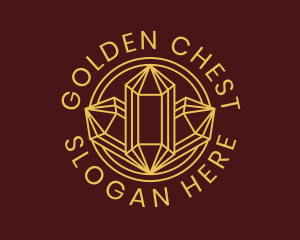 Golden Crystal Jewels logo design