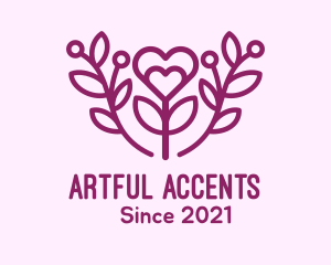 Purple Lovely Plant logo design