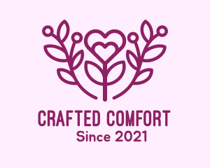 Purple Lovely Plant logo design