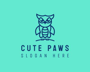 Cute Bird Owl logo design