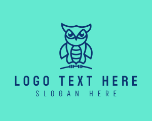 Modern - Cute Modern Owl logo design