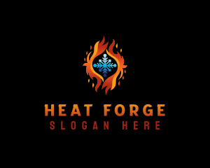 Heat Cooling HVAC logo