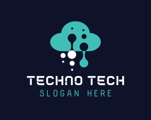Digital Cloud Glitch logo