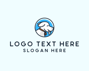 Happy Pet Puppy Dog logo design