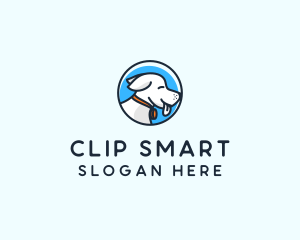 Happy Pet Puppy Dog logo design