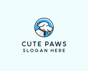 Happy Pet Puppy Dog logo design