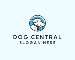 Happy Pet Puppy Dog logo design