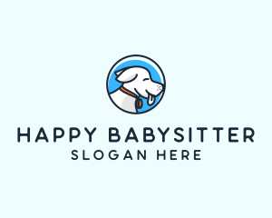 Happy Pet Puppy Dog logo design