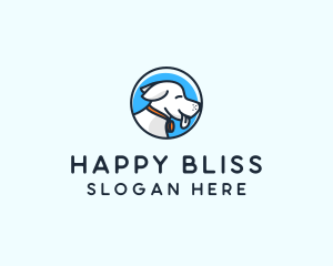 Happy Pet Puppy Dog logo design