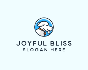 Happy Pet Puppy Dog logo design