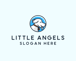 Happy Pet Puppy Dog logo design