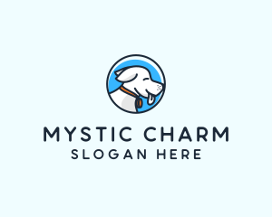 Happy Pet Puppy Dog logo design