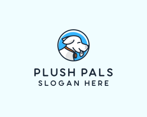 Happy Pet Puppy Dog logo design