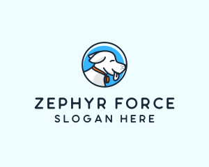 Happy Pet Puppy Dog logo design