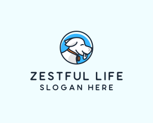 Happy Pet Puppy Dog logo design