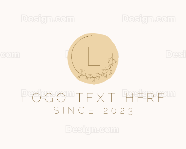 Elegant Floral Wreath Logo