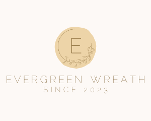 Elegant Floral Wreath logo design