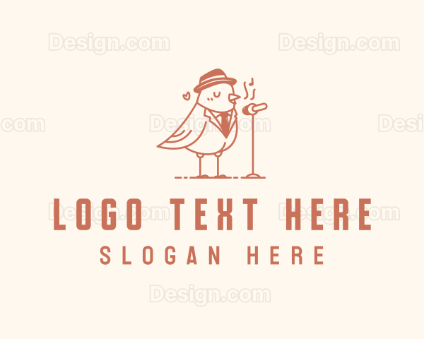 Pigeon Hat Singing Logo