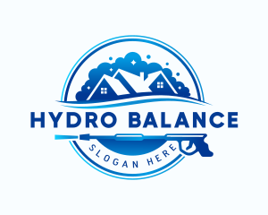 Pressure Wash Cleaning Hydro logo design