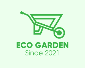 Eco Gardening Cart  logo design