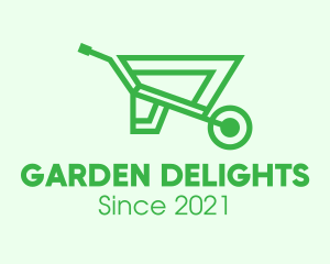 Eco Gardening Cart  logo design