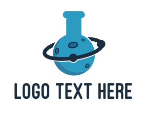 Experimental - Lab Flask Planet logo design