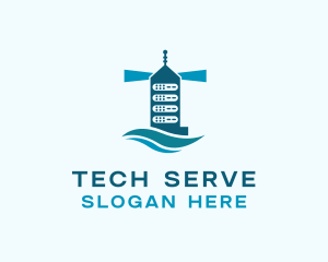 Server Tower Tech logo