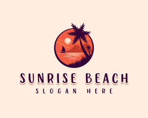 Tropical Summer Palm logo design