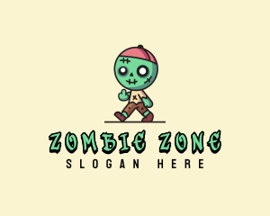 Rude Profanity Zombie logo design