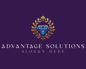 Royal Diamond Wreath logo design