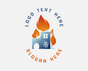 Cooling Flame House logo