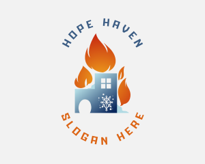 Cooling Flame House logo