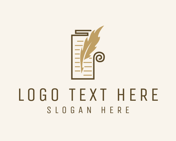 Writing logo example 2