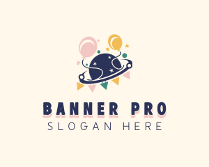 Balloon Planet Celebration logo design