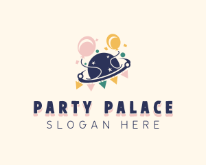 Balloon Planet Celebration logo design