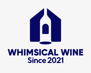 Wine Bottle Winery logo design