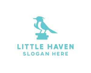 Sky Blue Little Bird logo design