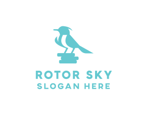 Sky Blue Little Bird logo design