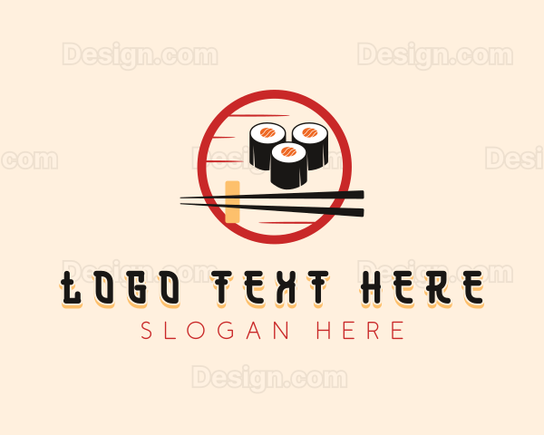 Sushi Cuisine Dining Logo