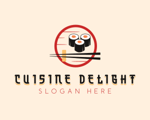 Sushi Cuisine Dining logo design