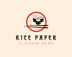 Sushi Cuisine Dining logo design