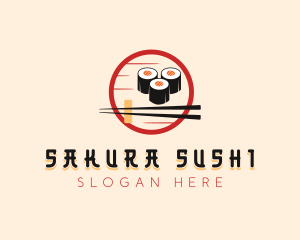 Sushi Cuisine Dining logo design